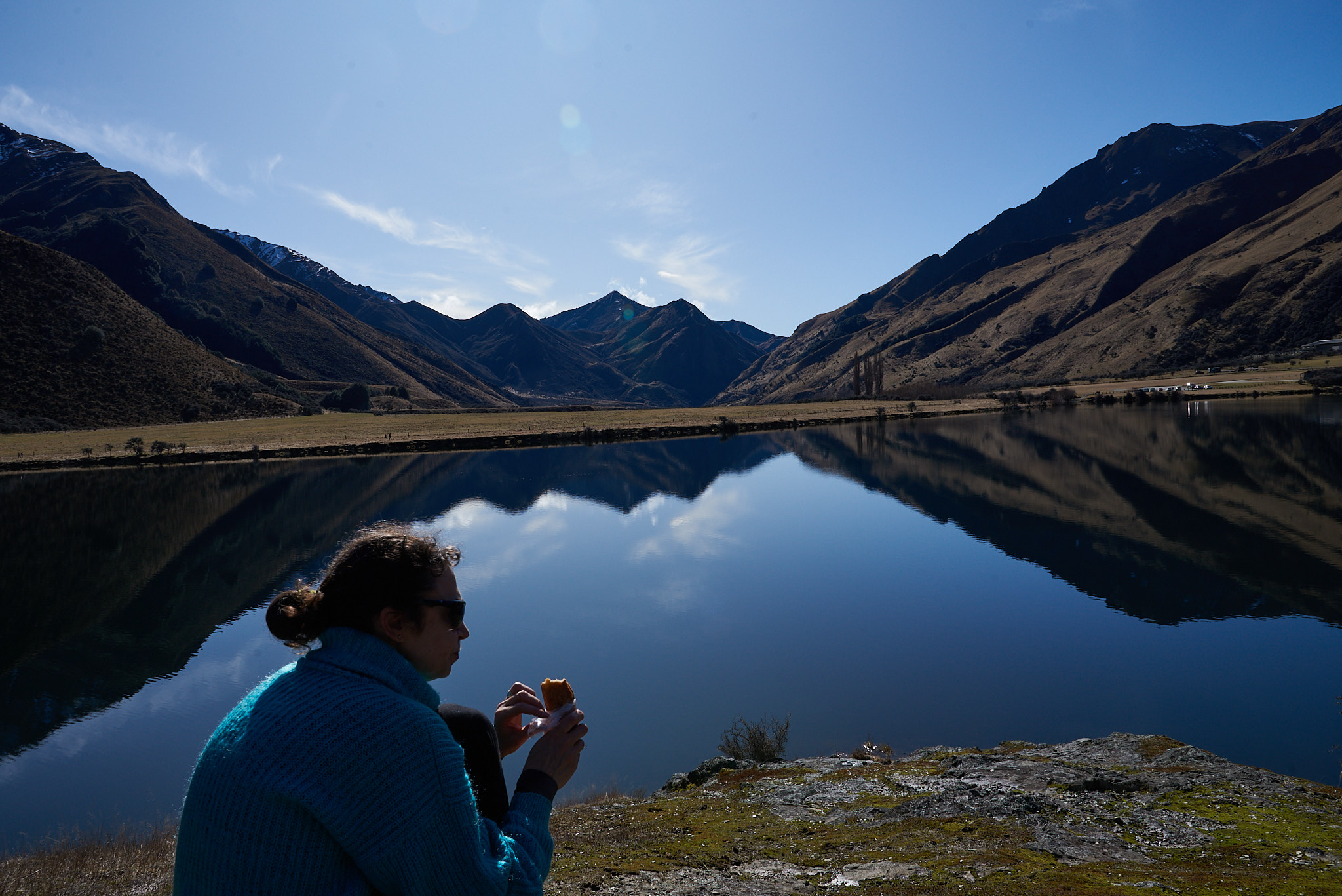 Moke Lake lunch